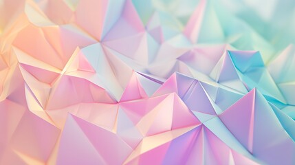Fototapeta premium Pastel-colored Interlocking Triangles Abstract Background