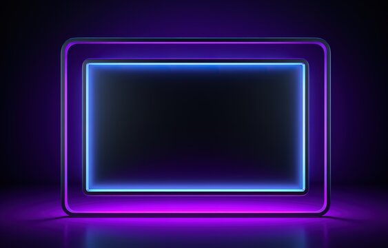 The blank background should not be decorated with glowing lines in blue and purple