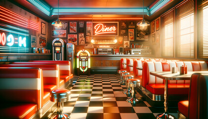Retro Diner Setting