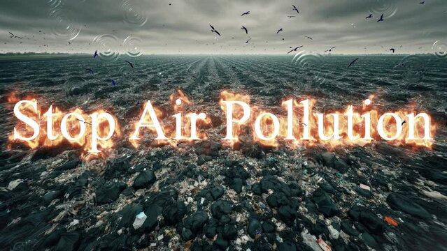 Stop air pollution. There is a lot of garbage on the planet. Nature cries raindrops.