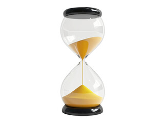 Hourglass isolated on transparent or white background, png