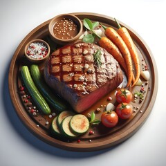 Delicious Grilled Barbecue Beef Steak