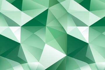 Abstract green and white geometric shapes background