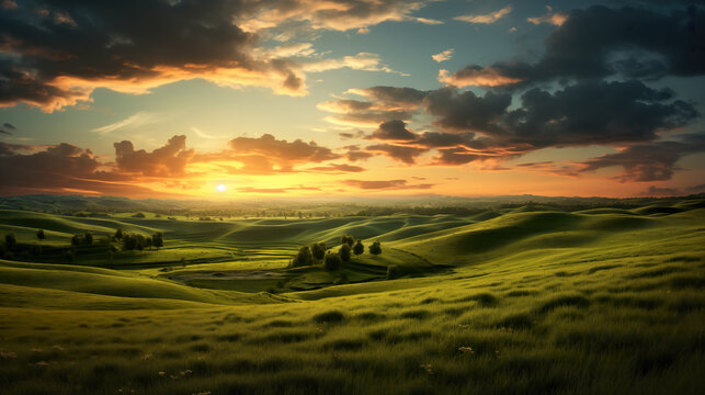 south country inspired sunrise landscape
