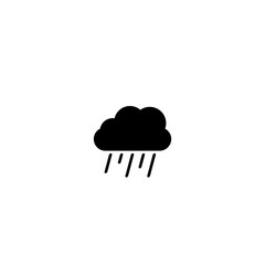 Rain cloud icon. Cloud Icon Image   isolated on white background  