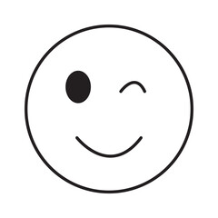 Fototapeta premium Smile Icon in trendy flat style isolated on white background. Happy face, smiley face icons,eps10