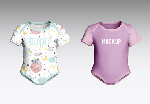 Baby Bodysuit Mockup