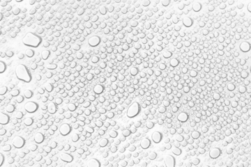 Isolated water drops against transparent background.