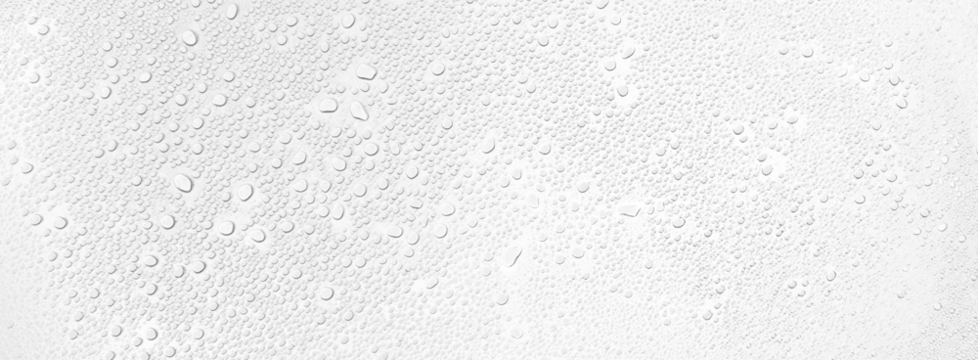 Isolated water drops against transparent background.
