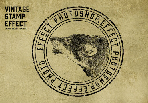 Vintage Stamp Effect