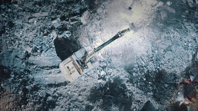 Aerial view of Hatay and Gaziantep earthquake 4k. Turkey Earthquake 2023