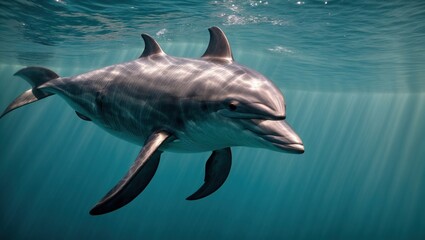 dolphin swimming underwater