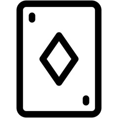 Diamond Card Vector Icon