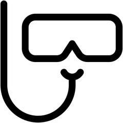 Snorkel Mask Vector Icon