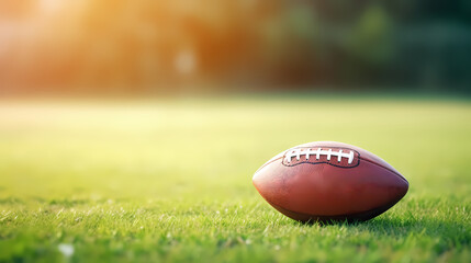 American football background, traditional super bowl banner poster