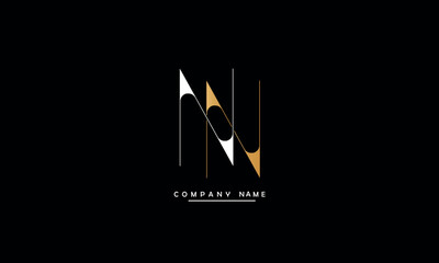 NN, NN Abstract Letters Logo Monogram