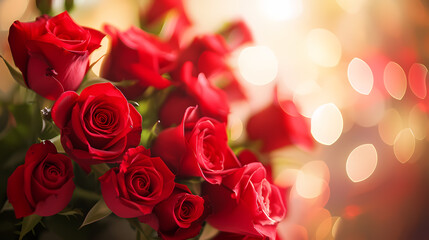 Stunning image showcasing a vibrant bouquet of roses, symbolizing love and passion on Valentine's Day