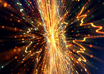 explosion of sparks