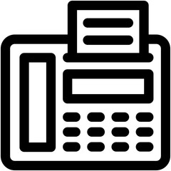 Fax Machine Vector Icon
