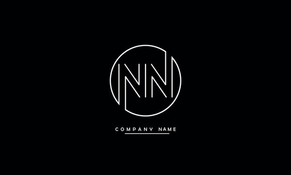 NN, NN Abstract Letters Logo Monogram