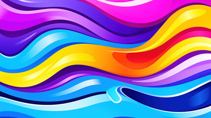 beautiful draw inspired waves in a modern abstract style
