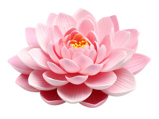 Obraz premium Lotus Flower, isolated on a transparent or white background