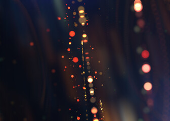 christmas lights in the night