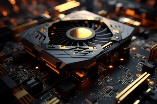 Components of the computer at the time of assembly of the PC on the table.