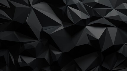 Black abstract 3d render crystal texture background wallpaper