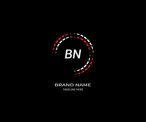 BN Letter Logo Design Vector 