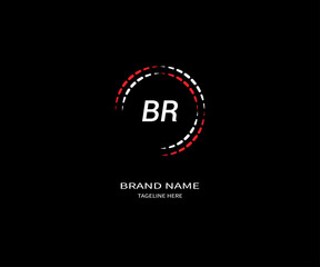 BR Letter Logo Design Vector 