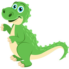 Naklejka premium Dinosaur Vector Icon