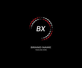 Fototapeta na wymiar BX letter logo Design. Unique attractive creative modern initial BX initial based letter icon logo.