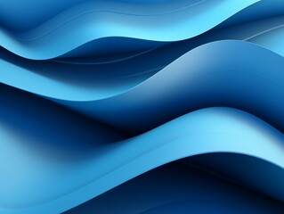Fototapeta premium Blue abstract 3d curved lines texture illustration background Image