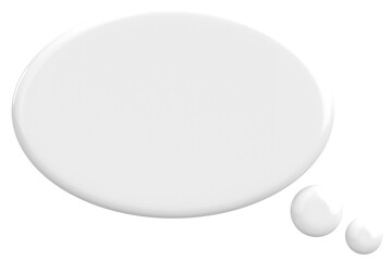 Speech Bubble. Text Box. 3D Illustration.