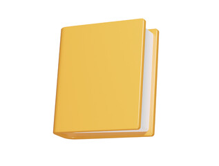 Book icon 3d render illustration
