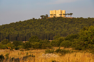 Castel del Monte, castle built in an octagonal shape by the Holy Roman Emperor Frederick II in the...