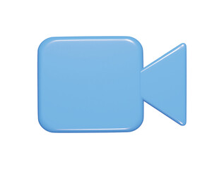 Video icon 3d rnder illustration