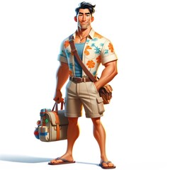 Animated characters, animated illustration, Pixar-inspired, vibrant colors, whimsical design, storytelling art