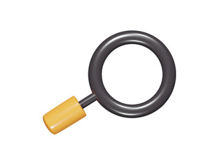 Search icon 3d render illustration
