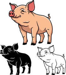 Pig vector