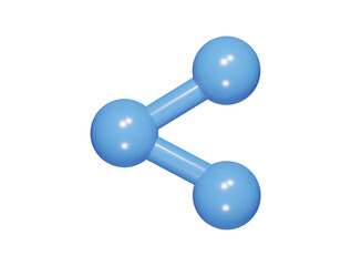 Shear icon 3d render illustration