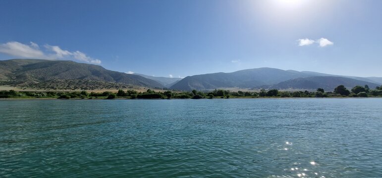 lake sevan armenia calm sunny weather