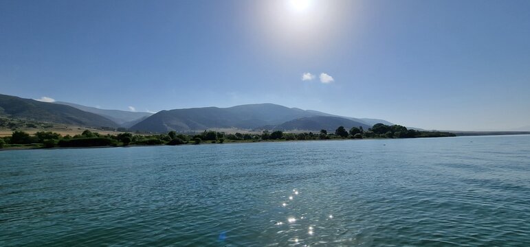 lake sevan armenia calm sunny weather