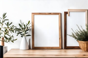 empty frame on the wall
