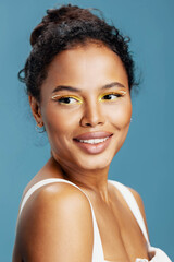 Woman skin smile portrait american beauty african