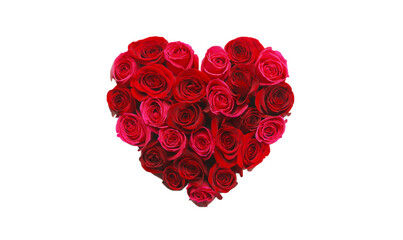Flower heart, heart of roses
