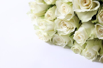 bouquet of white roses