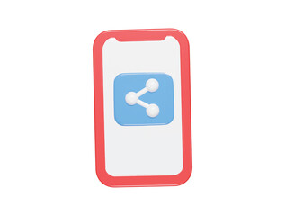 Phone mockup 3d render illustration