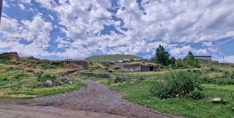 Fototapeta na wymiar rural countryside in armenia 